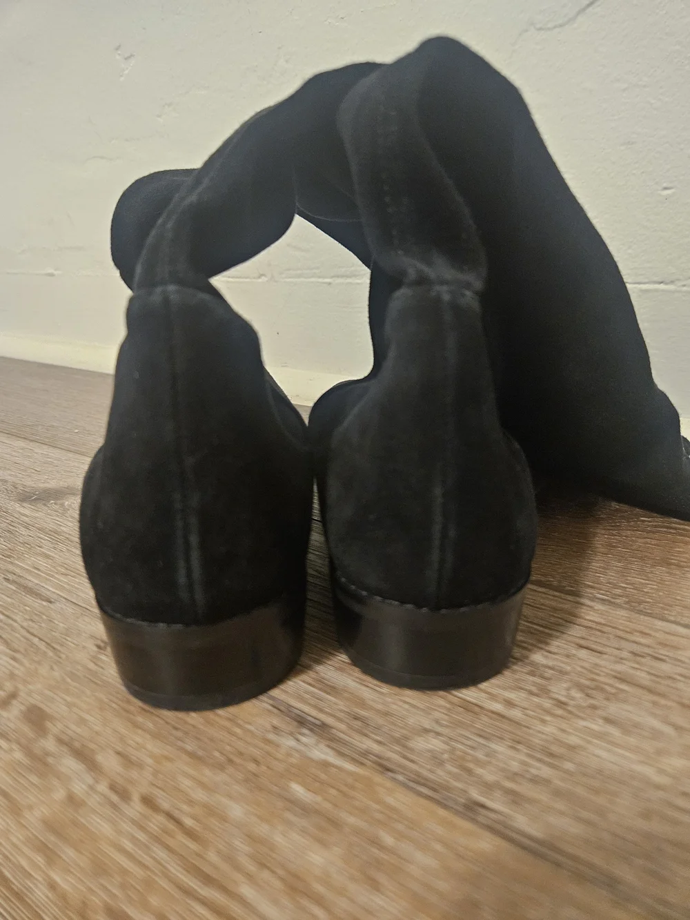 Stewart Weitzman Black Suede Boots Size 4.5